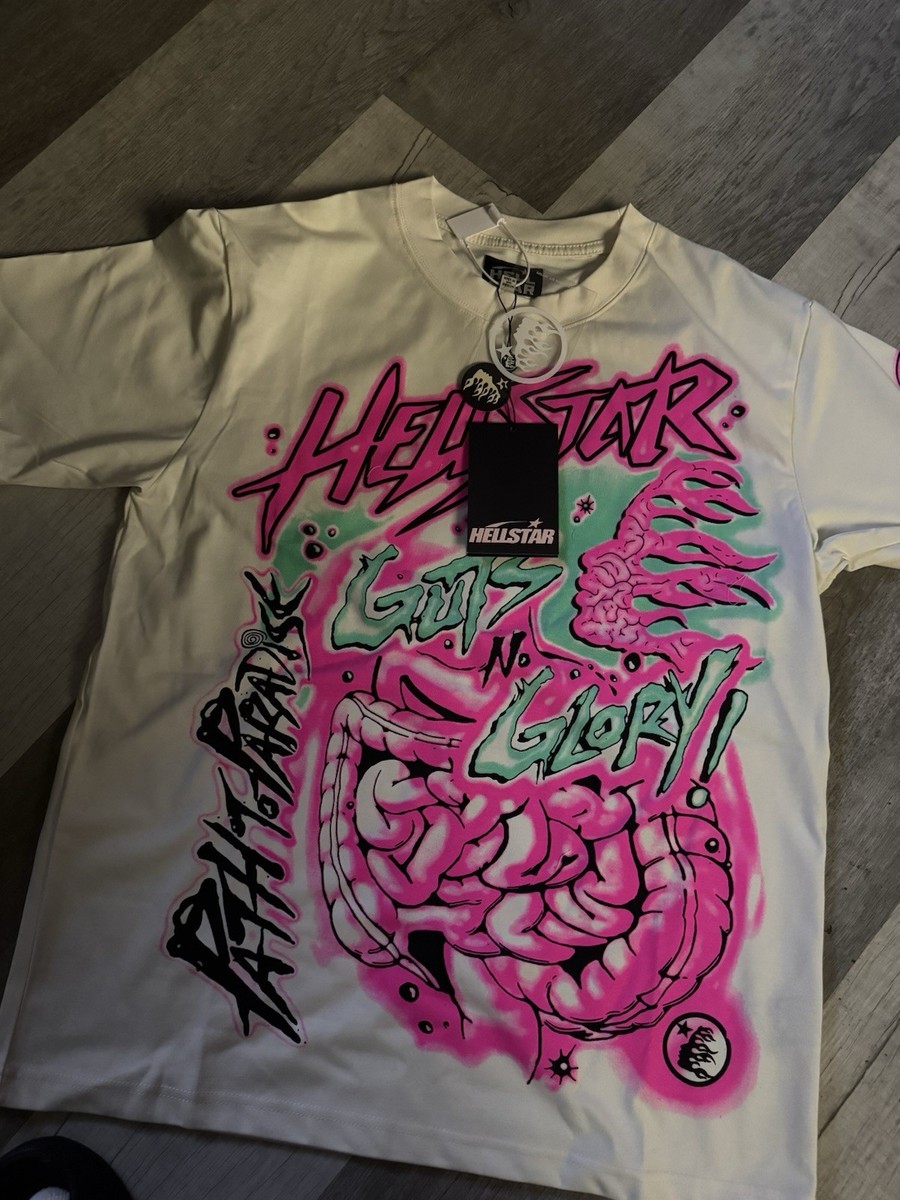 Hellstar Records Men's White Graphic T-Shirt Size Medium | eBay