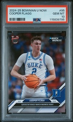 PSA 10 COOPER FLAGG 2024-25 BOWMAN U NOW BASKETBALL CARD #95 RC 