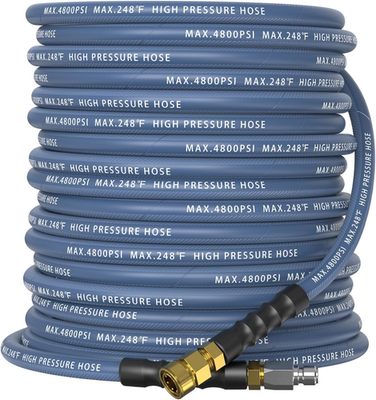 #ad #ad 3 8quot; ID Pressure Washer Hose 100 Ft 4800 PSI Steel Braided amp; Durable Flexible $166.36