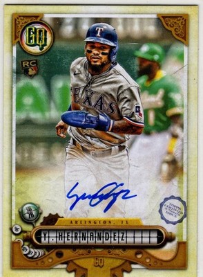 2022 Topps Gypsy Queen Yonny Hernandez No. GQA-YH Texas Rangers mit Autogramm