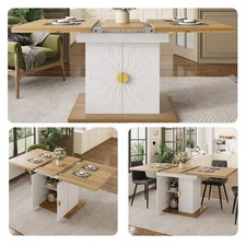 Dining Table, Table, Extension Table For Kitchen Living Room, 110-140 X 70 X 76