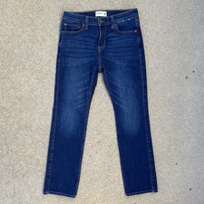 Abercrombie Kids Denim Jeans Straight 13/14 Blue Stretch 13 14 EUC