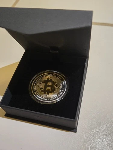 2023 1 oz .999 Fine Silver Bitcoin Crypto Commemorative Round w/Box
