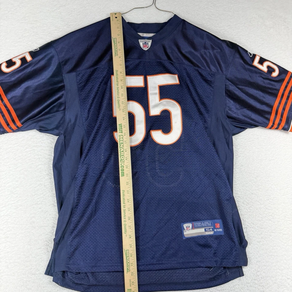 Camiseta de fútbol americano vintage de los Chicago Bears Lance Briggs NFL Reebok On Field talla 54 Foto 3 de 4