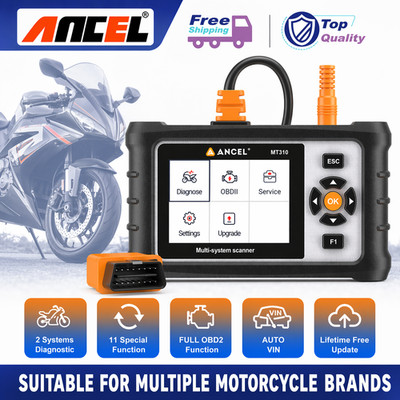 ANCEL MT310 Für Honda Motorrad Diagnosegerät OBD2 Scanner Codeleser Motor ABS DE