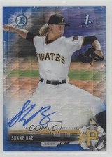 2017 Bowman Draft Chrome Pick Blue Wave Refractor 11/150 Shane Baz Auto 0o5t