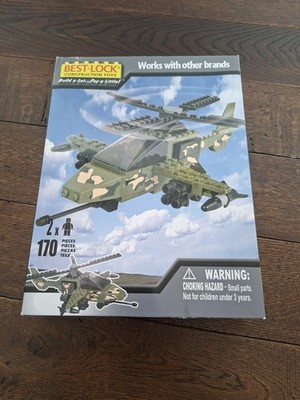BEST-LOCK Bausteine Army Militärfahrzeug Hubschrauber  170 tlg Spielzeug Neu/OVP