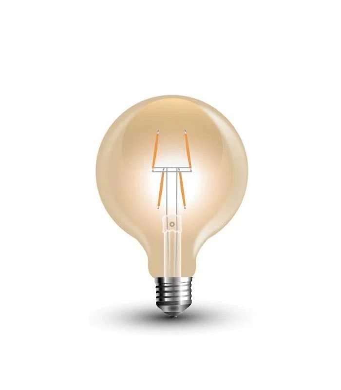 Ampoule LED 8 Filament E27 G80 4W 2200K° Verre Ambre - Photo 1/1