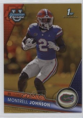 2023 Bowman U Chrome Gold Refractor 27/50 Montrell Johnson #79 8we