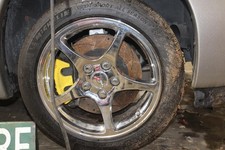 00-04 C5 Vette Front Alloy Rim 5 Spoke Chrome Wheel 17x8.5 Oem Oe Factory Wty Oe