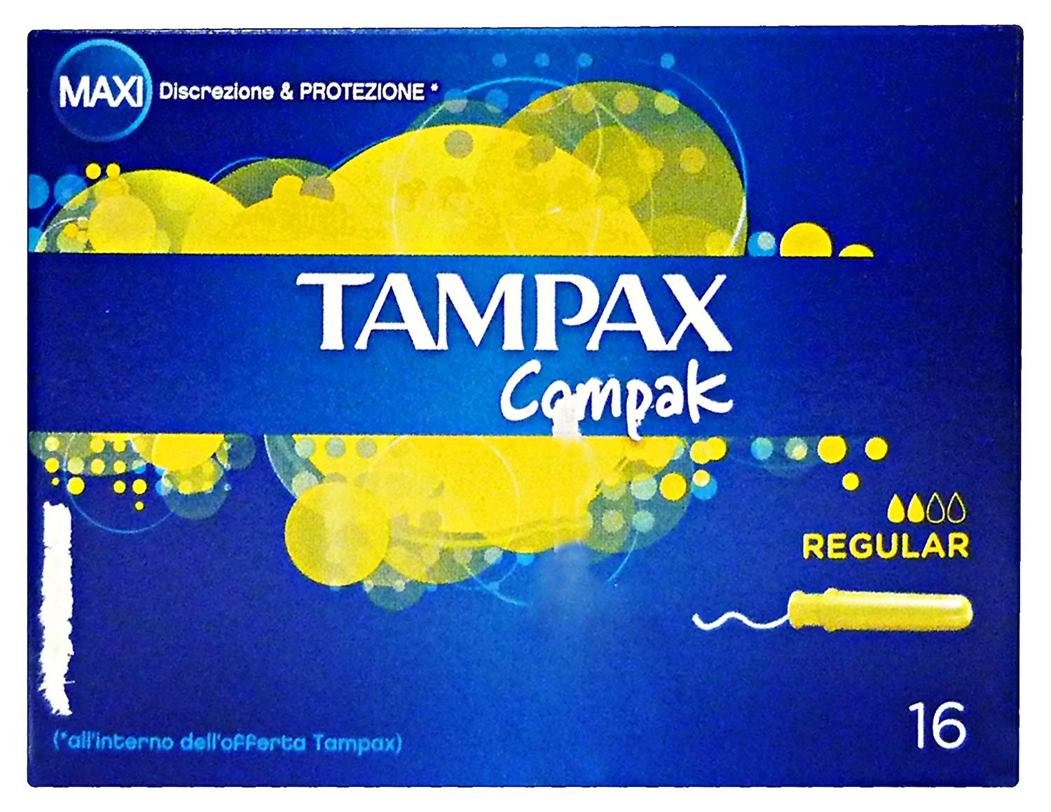 TAMPAX COMPAK REGULAR IN CONFEZIONE DA 16 PEZZI
