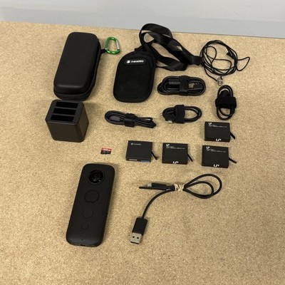 Insta360 ONE X Action Camera 360 Degree 5.7K 18MP W/ Battery Accessories Tested