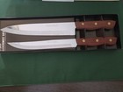 VINTAGE FALCON CUTLERY 2-PIECE GOURMET SET HARDWOOD HANDLES — photo 4