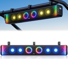 34 Inch 8-Speaker UTV Sound Bar with Bluetooth, RGB, IP66 Waterproof
