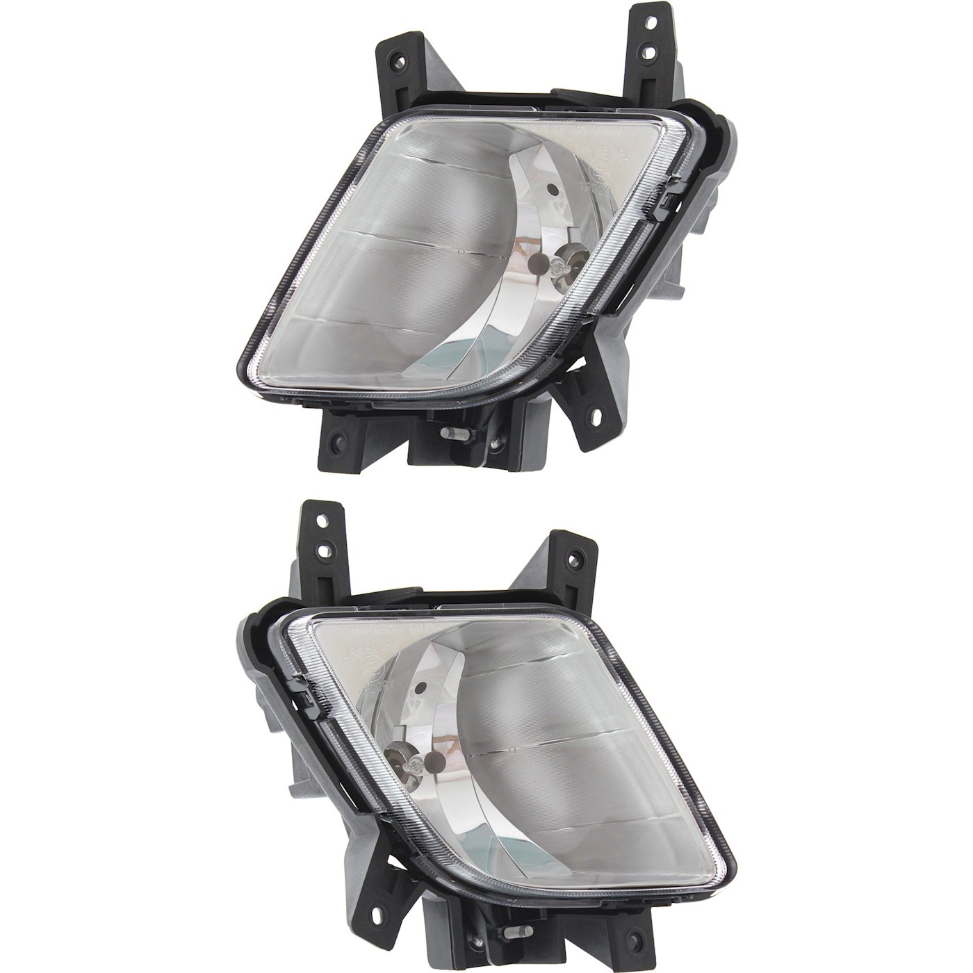 Set of 2 Clear Lens Fog Light For 2011-13 Kia Sportage LH & RH CAPA w/ Bulbs