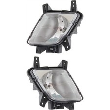 Set of 2 Clear Lens Fog Light For 2011-13 Kia Sportage LH & RH CAPA w/ Bulbs