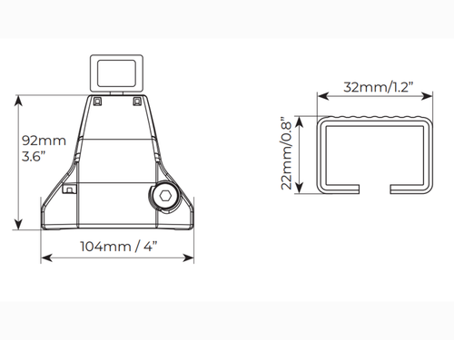 BARRE PORTATUTTO PER MINI ONE COOPER (F55) 3 PORTE 2014-2018 MENABO NERE - Imagen 6 de 9