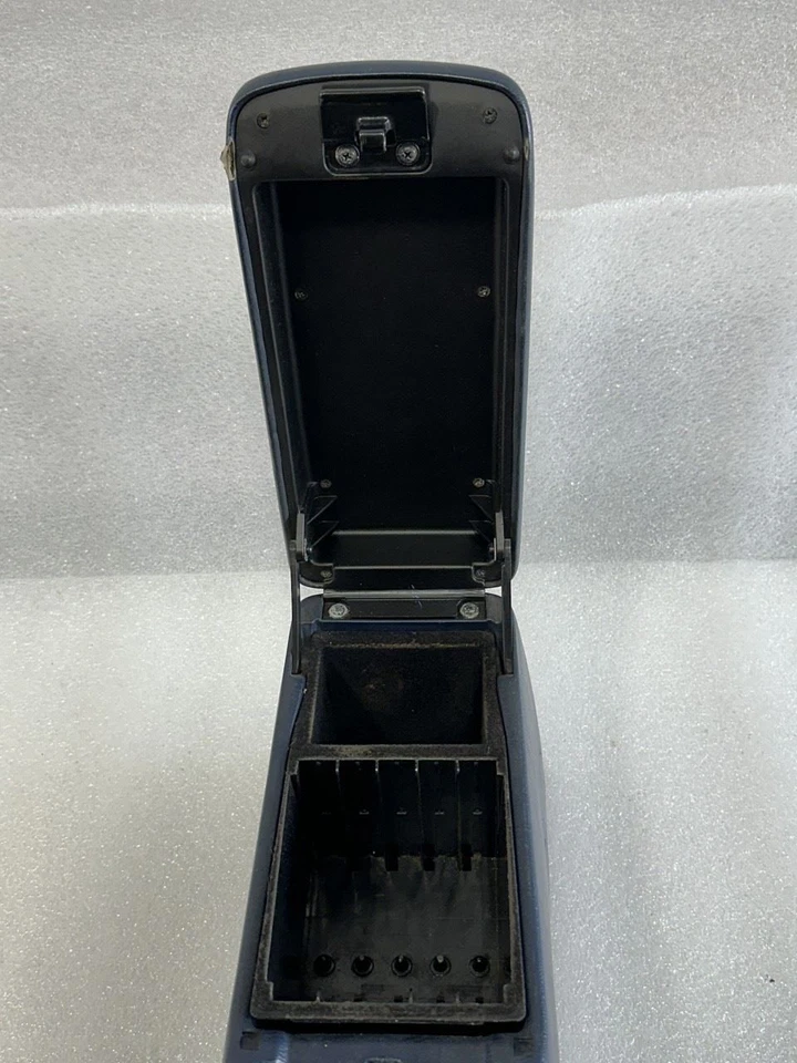 1990 1991 1992 1993 TOYOTA CELICA CENTER CONSOLE WITH LID BLUE TRIM FU80 Foto 2 de 4