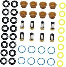 48PCS Fuel Injector Seal Kits, Universal Repair Set Include O-Rings, Pintle