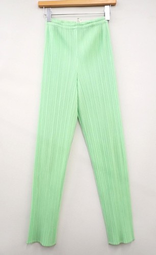 Pleats Please, PLEATS PLEASE ISSEY MIYAKE Pleated Pants Green Pre-Owned