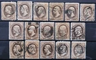 US Stamp Collection 1882 10c Jefferson Lot of 16 Scott # 209 Used