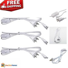 3-Pack 6FT T5/T8 LED Extension Cable with On/Off Switch - Effortless Connection
