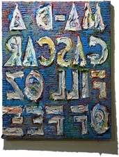 MODERN█ORIGINAL OIL█PAINTING VINTAGE OUTSIDER MODERN█ART URBAN GRAfFITI UNIQUE A