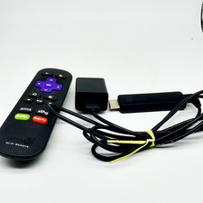 Roku Streaming Stick 4th Generation 3600X HDMI - Black w/ Pwr adt  remote