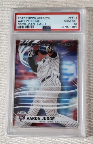AARON JUDGE 2017 TOPPS CHROME FRESHMAN FLASH #FF11 🔥🔥 RC NYY⚾️ PSA 10 GEM MINT