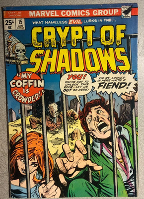CRYPT OF SHADOWS #15 (1975) Marvel Comics FINE-