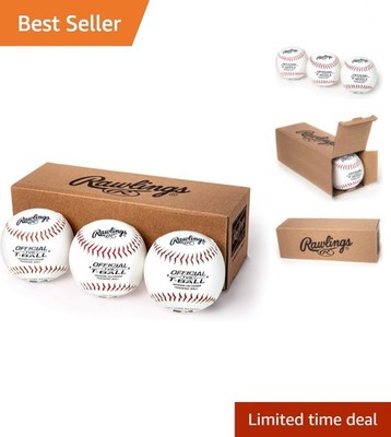 3 Official T-Balls for Youth Ages 8 and Under - Safe Indoor/Outdoor Training