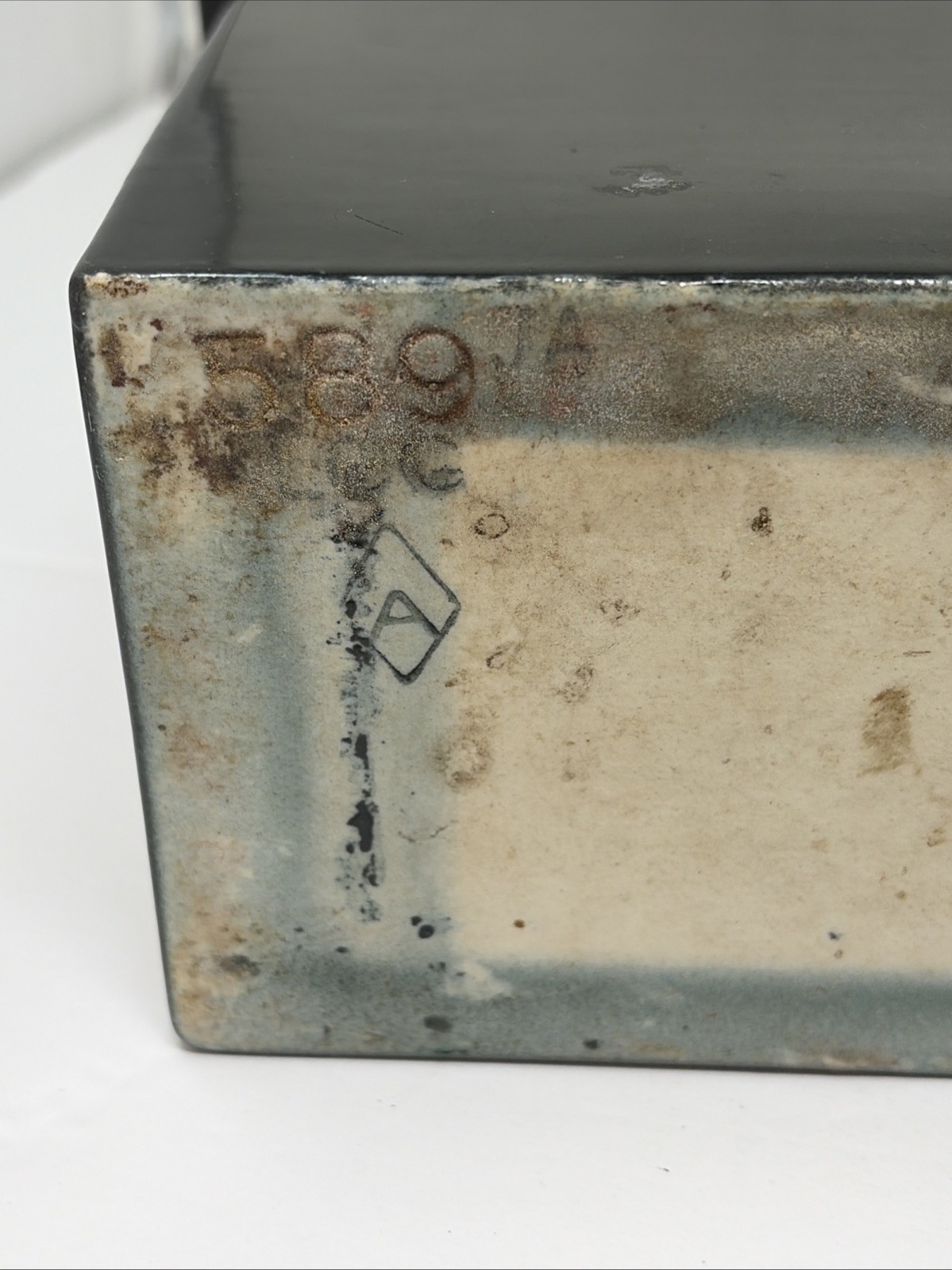 2 - Vintage Ice Cream Shop Jars - Metal & Ceramic - Walnut & Strawberry