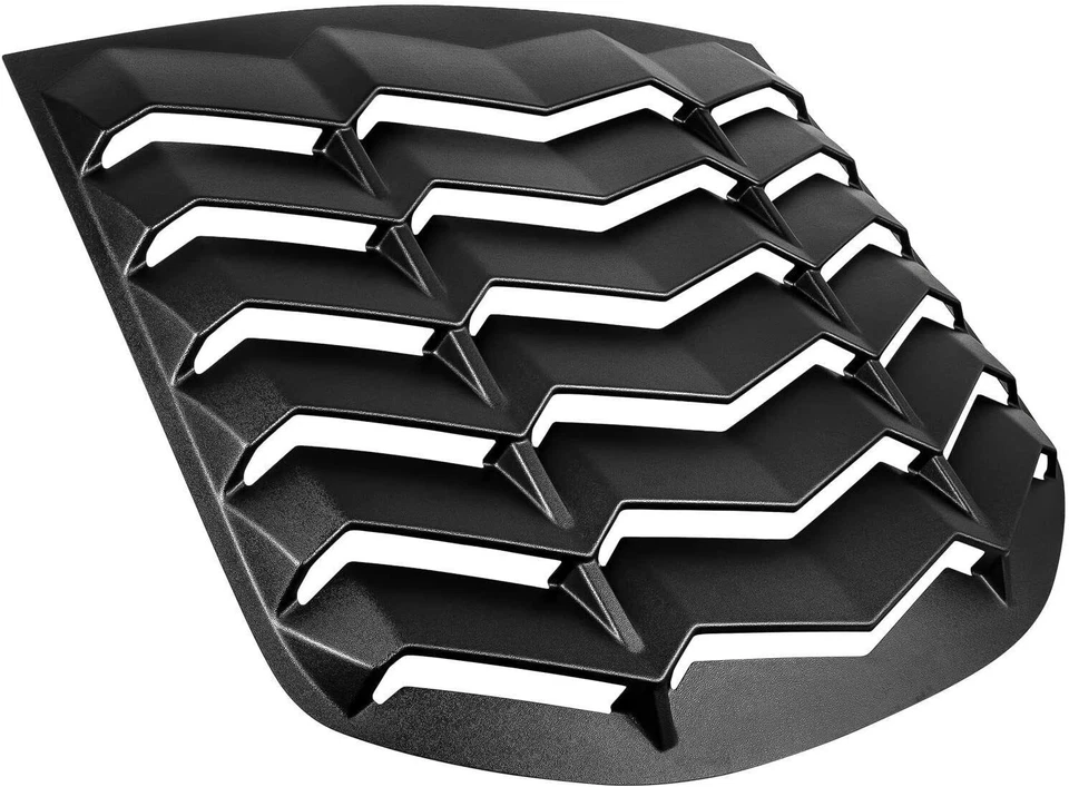 For Hyundai Genesis Coupe 10-16 Rear Window Louvers Scoops Windshield Black - Image 2 of 4