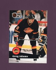 1991 Pro Set Greg Adams #243 French Set - Vancouver Canucks