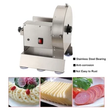 Commercial Food Slicer Potato Chip French Frie Cutter Fruit Slicing Chop Machine