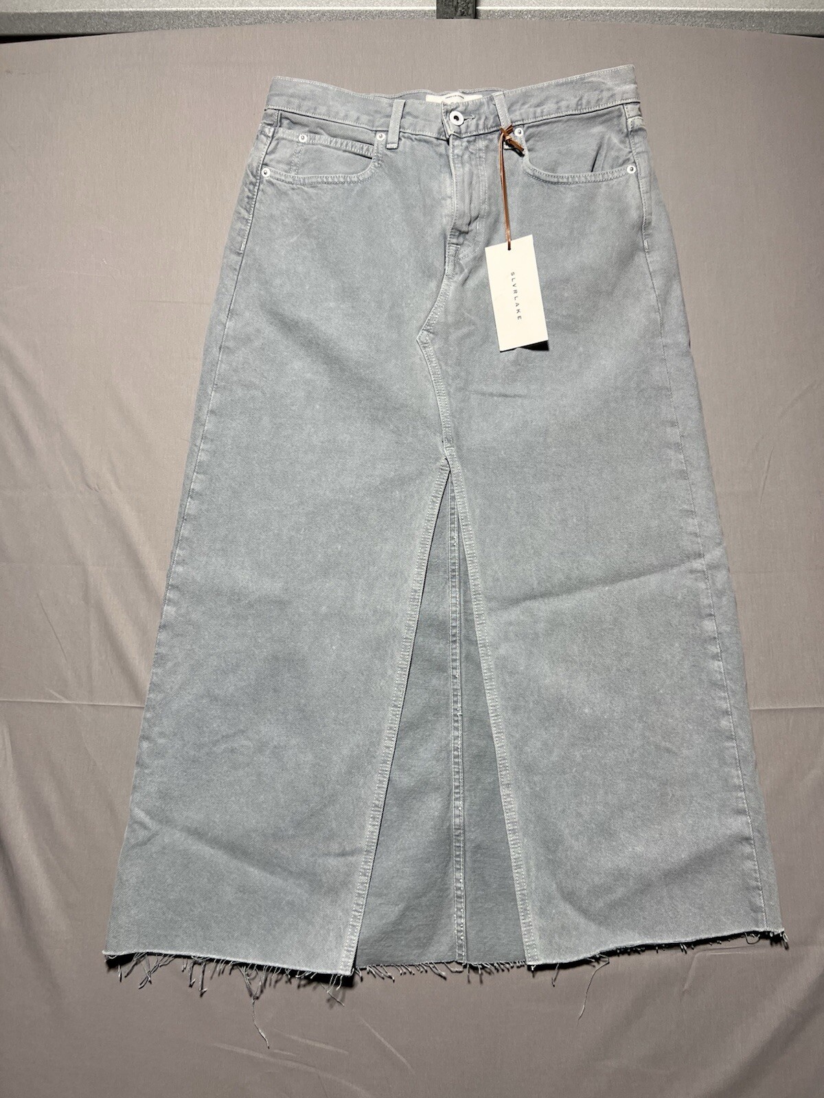 Slvrlake Gray Denim Maxi Skirt Size 26 - Stylish & Comfortable