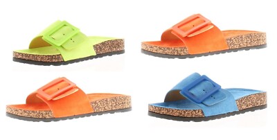 FLACHE DAMEN-FLIP-FLOP-SANDALEN MIT DEKORATIVER SCHNALLE FREIZEIT URLAUB