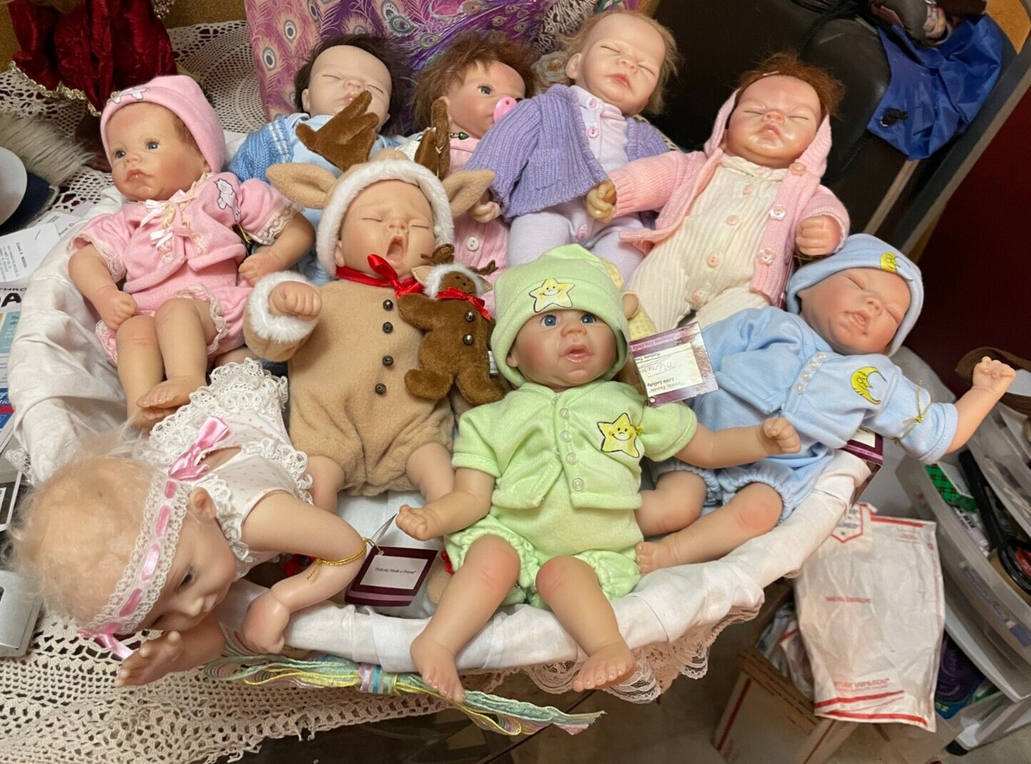The Ashton Drake Galleries "Real Touch Dolls" Lot Of 11 Collection NEW With COAs