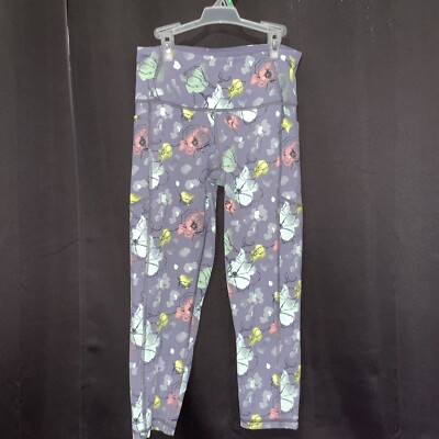 Victoria Sport Womens Small Gray floral Cropped Leggings