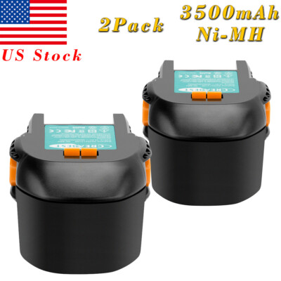 #ad #ad 2Pcs 14.4V 3.5Ah Ni MH Battery For Ridgid R83015 130252003 130254002 130254008 $45.89