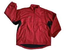 Vintage Y2K Nike Team Men Full Zip Jacket Size L Red Windbreaker Streetwear 2000