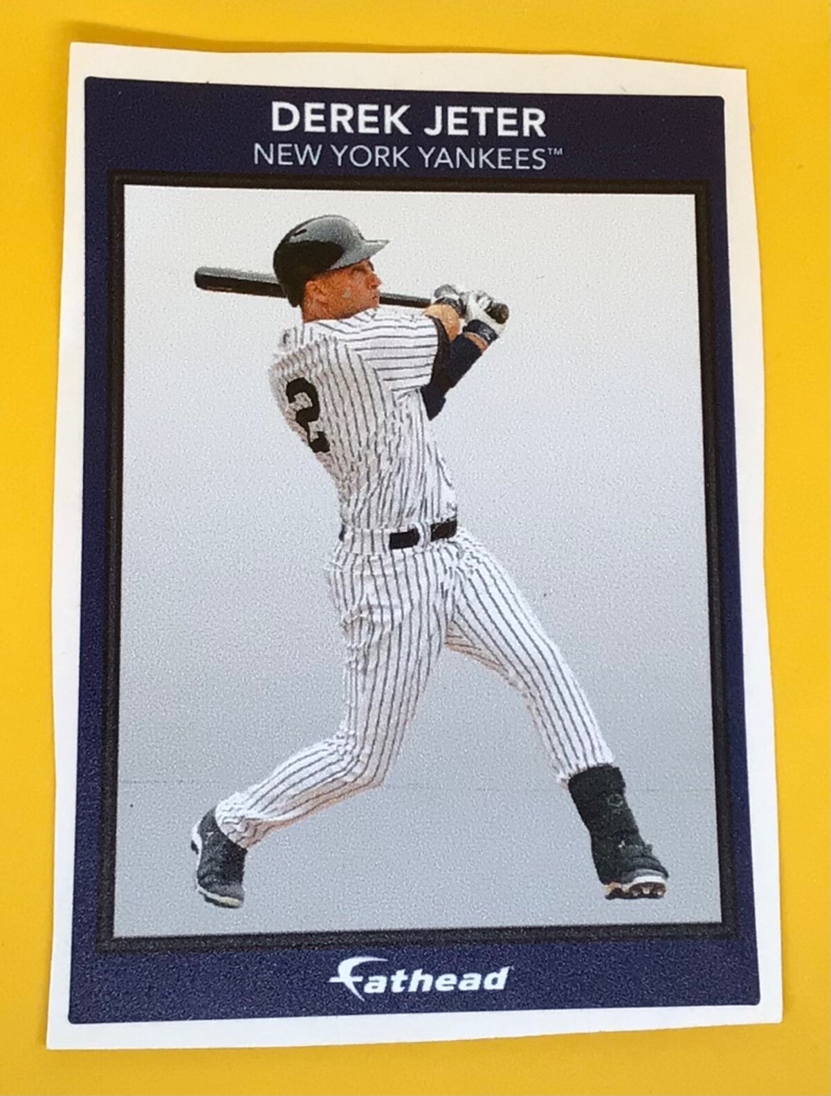 Jeter Graphic Lettering Derek Jeter Yankees MLB FATHEAD Small Ad Panel Poster 6” x 4