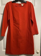 J. Crew red dress size s petite Long Sleeve
