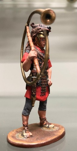 ROMAN ARMY, CUSTOM 54MM, MUSICIAN MADE IN RUSSIA, WHITE METAL ALLOY - Picture 10 of 12
