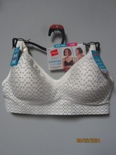 Hanes Women's Comfort Flex Fit Ivory Pattern Wire-Free Bra Size M