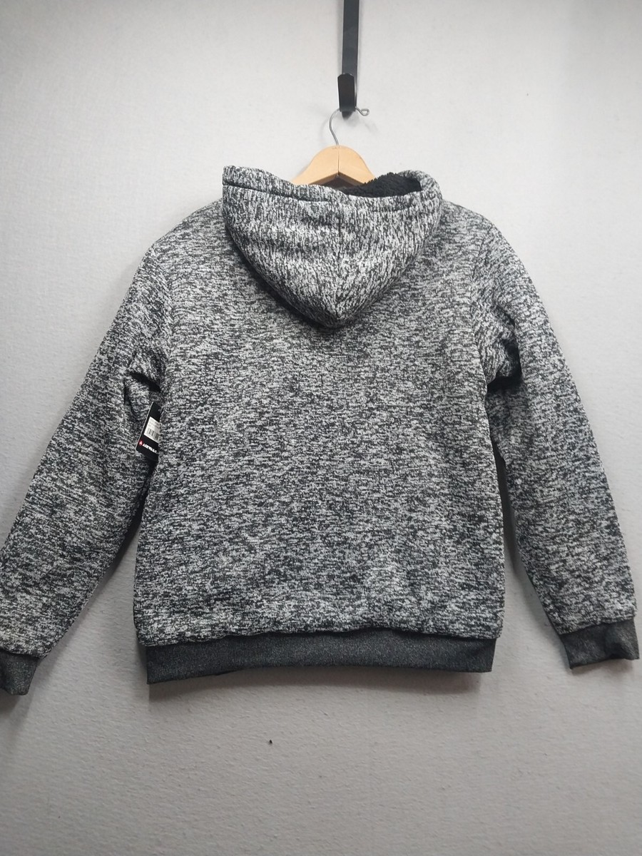NWT Airwalk Hoodie Jacket Men Small Hooded Gray Heather Full Zip