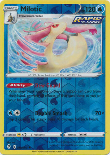 Pokemon - Milotic - 038/203 -  Reverse Holo Rare - Evolving Skies - New