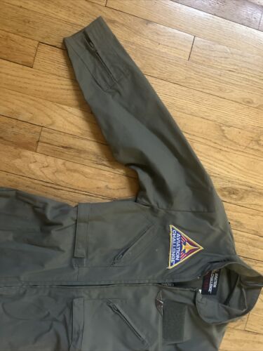 Traje de vuelo Aviation Challenge Space Gear talla Y14 cremallera frontal bandera americana - Imagen 2 de 11