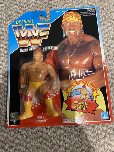 1993 Hasbro blue card Series 5 WWF Hulk Hogan Wres...