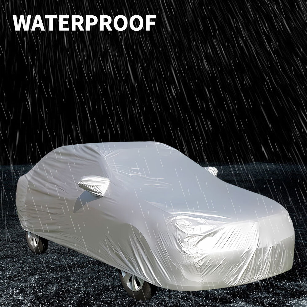 LXXL Heavy Duty Waterproof Car Cover Rain Snow UV Full Protection